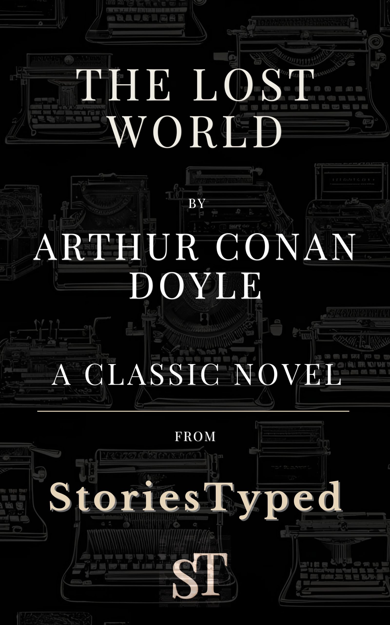 The Lost World StoriesTyped Classic Novel Kindle Cover